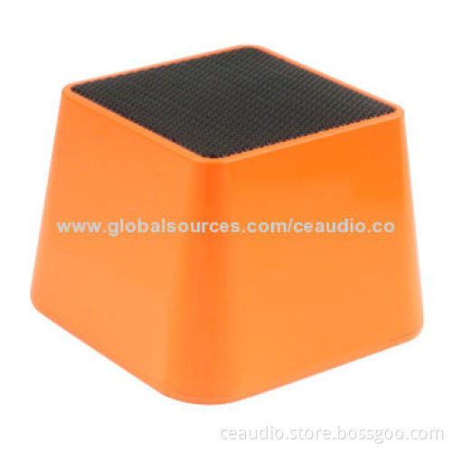 Novelty Bluetooth Speaker, Colorful, Glossy/Rubber Finish, Aux-in Jack for Promotions, Cubic I